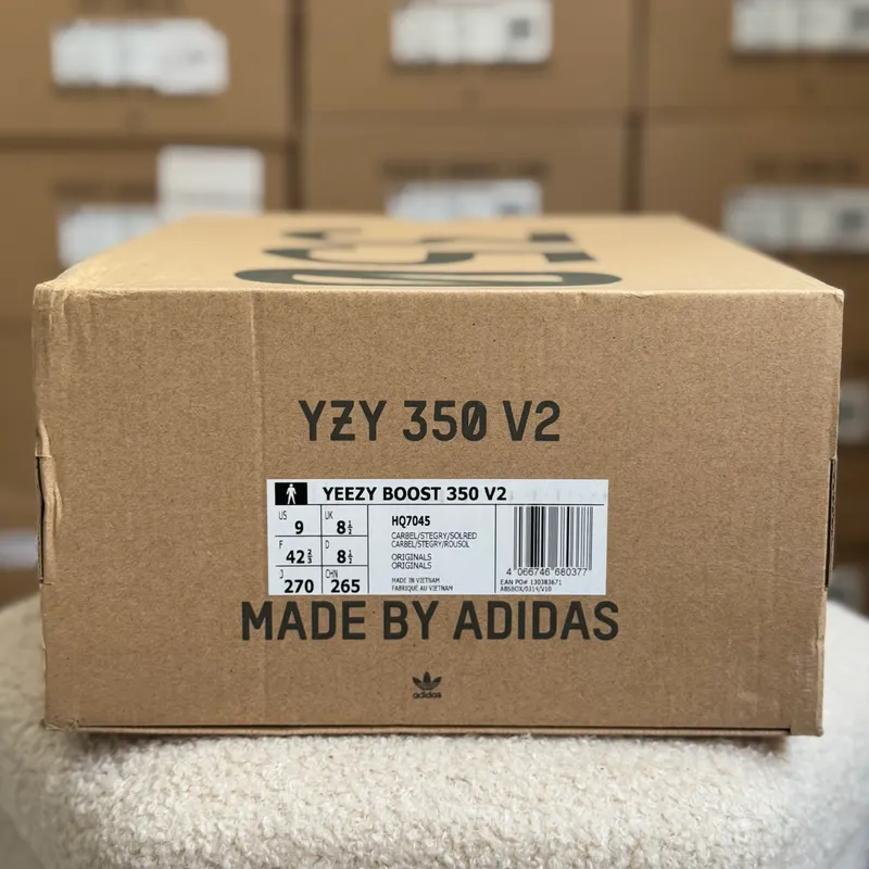 Eticheta de pe cutia originală Yeezy Boost 350 V2